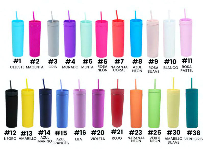 Skinny Tumble mate • Personalizados • 12 o 24 pz